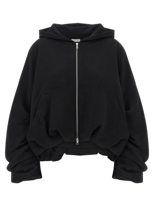 Black Cotton Hoodie
