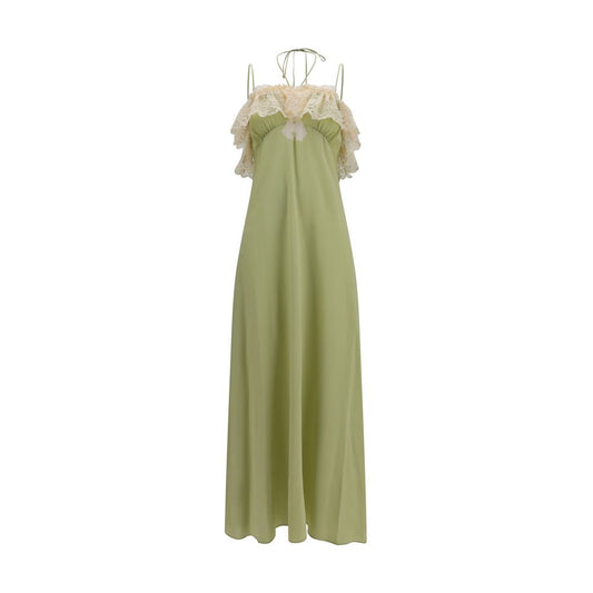 Bicolor Silk Casual Dress