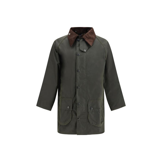 Bicolor Cotton Full-Length Jacket