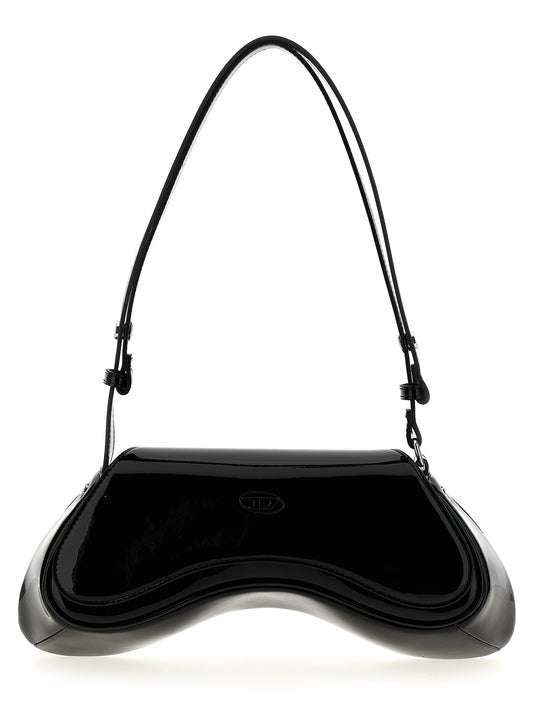 Black Polyethylene Shoulder Bag