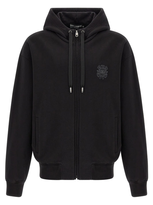 Black Cotton Sweatshirt