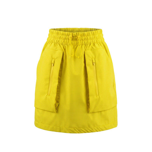Yellow Polyamide Women Skirt