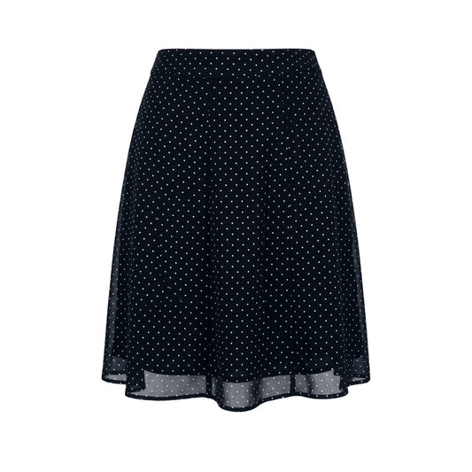 Black Viscose Women Skirt