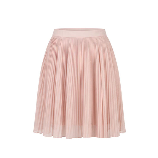 Pink Polyester Women Skirt