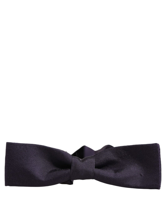 Men Violet 100% Silk Adjustable Neck Papillon Bow Tie
