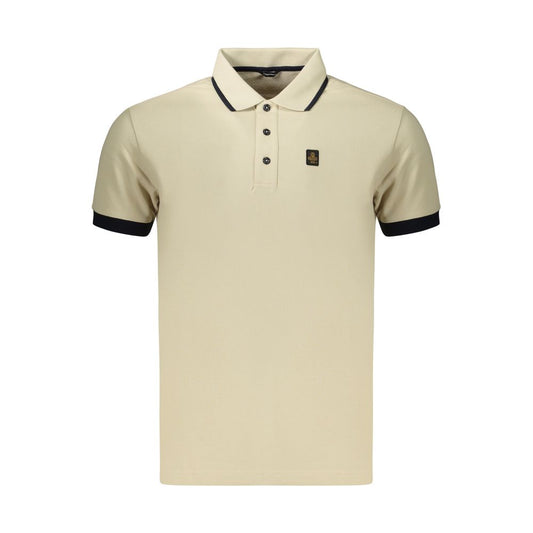 Beige Cotton Men's Polo