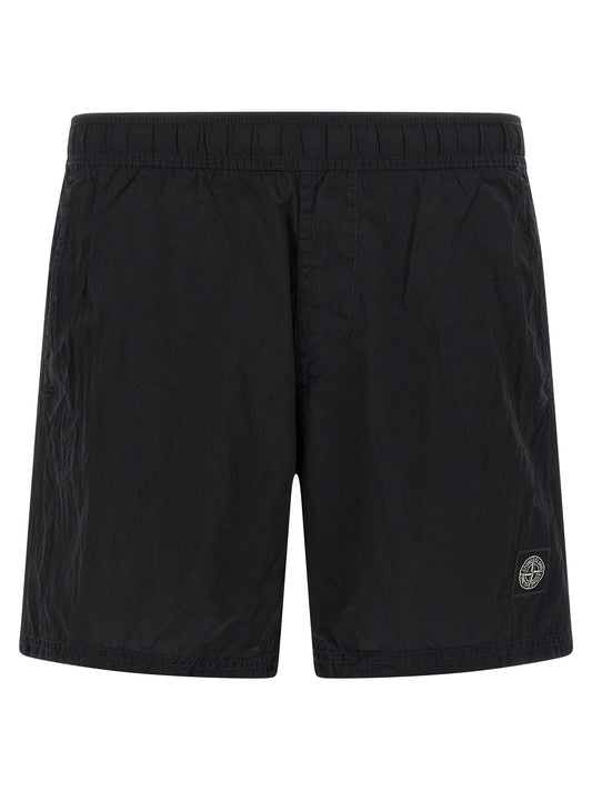 Blue Polyamide Swim Shorts