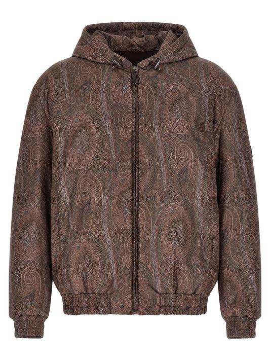 Brown Polyester Bomber