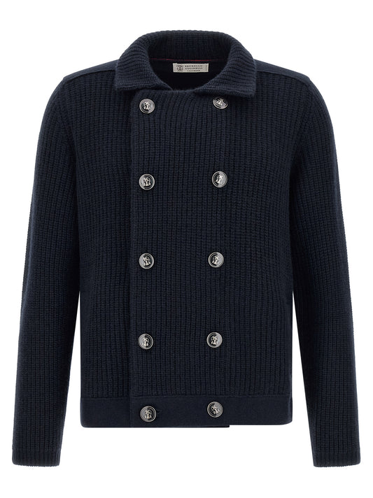 Blue Cashmere Cardigan