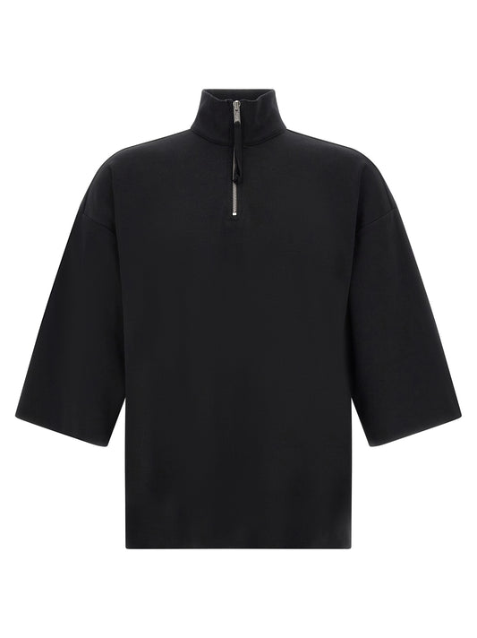 Black Cotton Sweatshirt