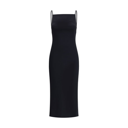 Black Viscose Casual Dress