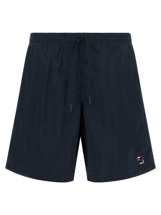Blue Polyamide Swim Shorts