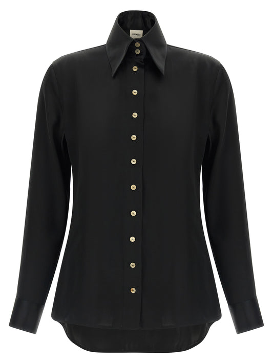 Black Acetate Blouse