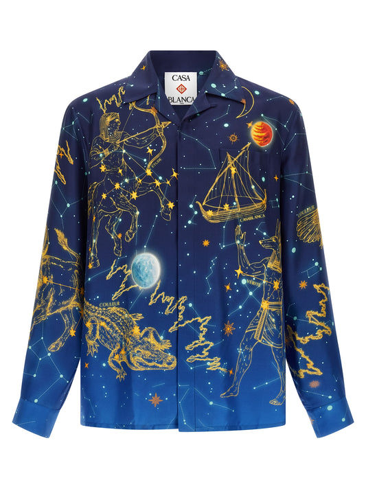 Blue Silk Blouse