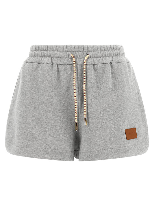 Gray Cotton Bermuda Shorts