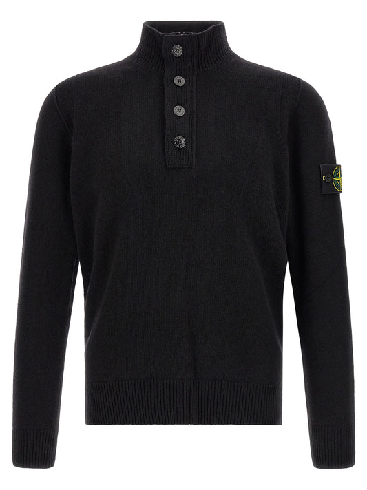 Black Virgin Wool Cardigan