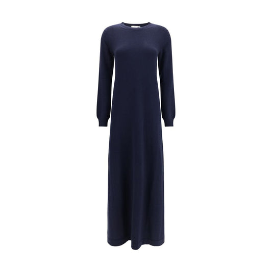 Blue Cashmere Casual Dress