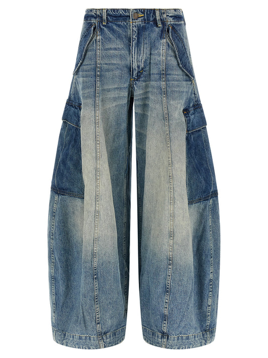 Blue Cotton Jeans Denim