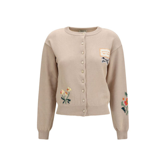 Beige Cotton Cardigan