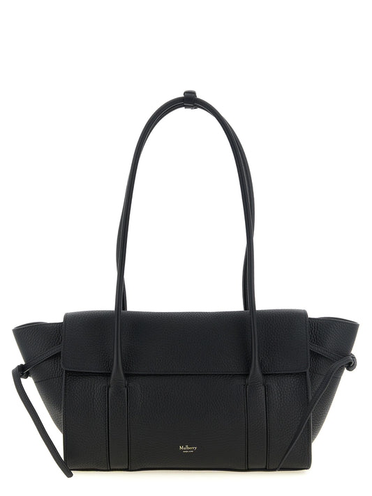 Black Calfskin Shoulder Bag