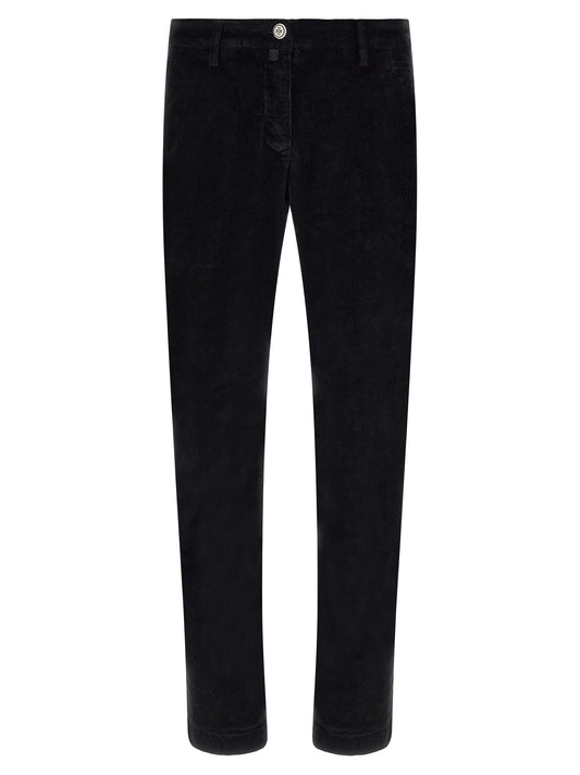 Black Cotton Chino Pants