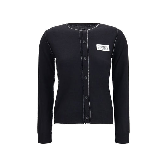 Black Wool Oves Aries Cardigan