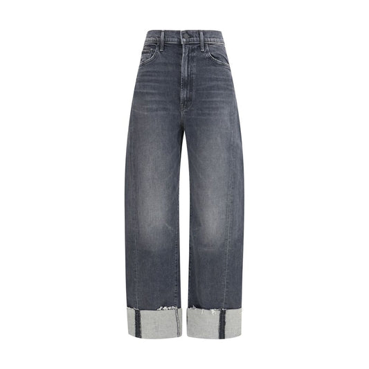 Black Cotton Cropped Jeans