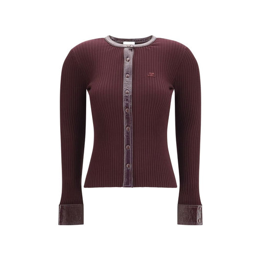 Bordeaux Viscose Cardigan