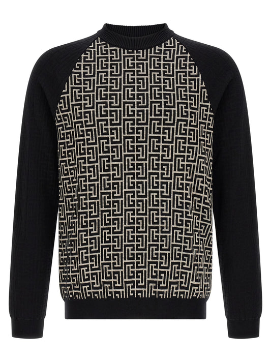 Bicolor Cotton Cardigan