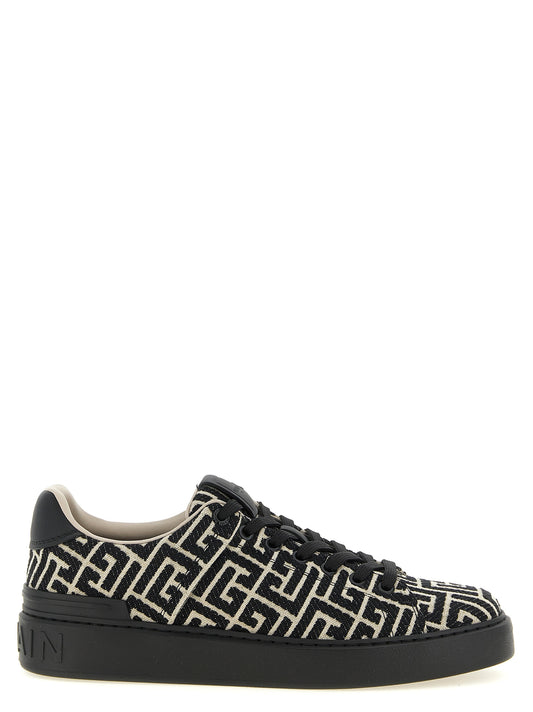 Bicolor Cotton Low Top Sneakers
