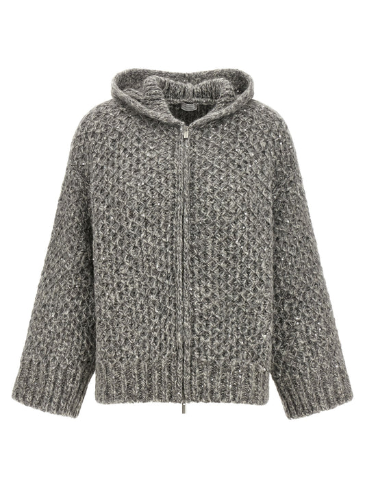 Gray Wool Cardigan