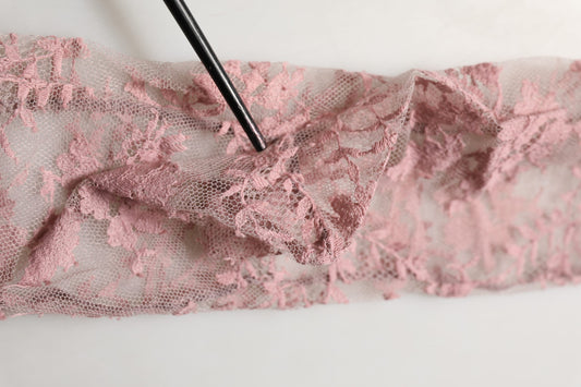 Pink Floral Lace Tights Stockings Pantyhose Socks
