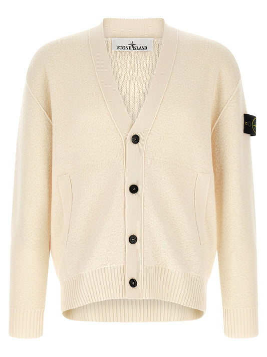 White Virgin Wool Cardigan