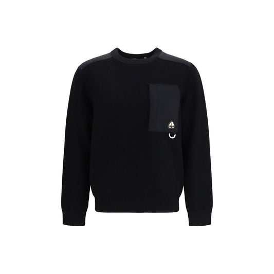 Black Nylon Sweatshirt