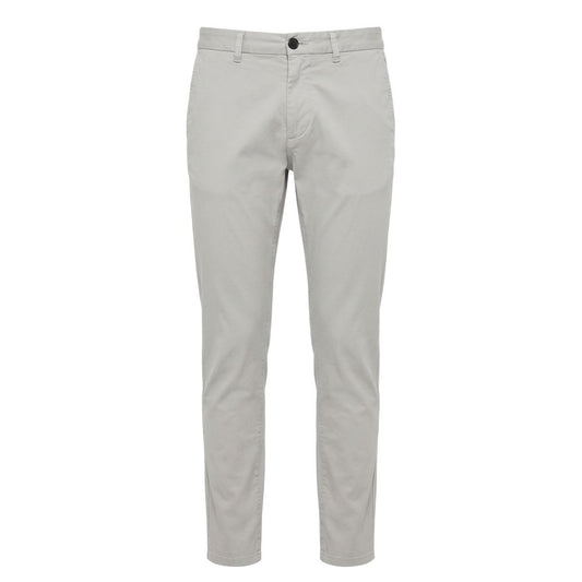 Grey Cotton Men Pants