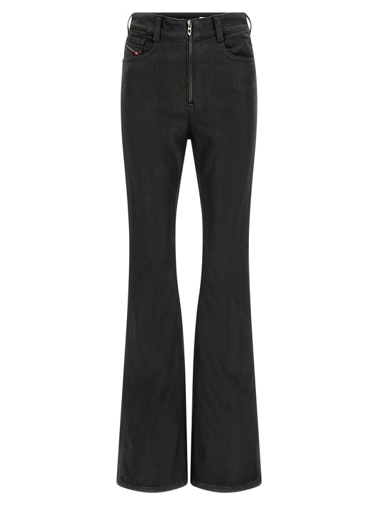Black Cotton Slim Fit Jeans
