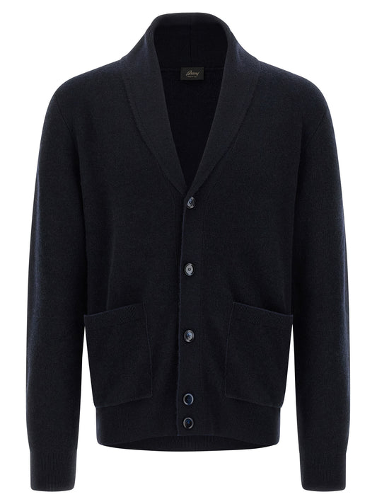 Blue Cashmere Cardigan