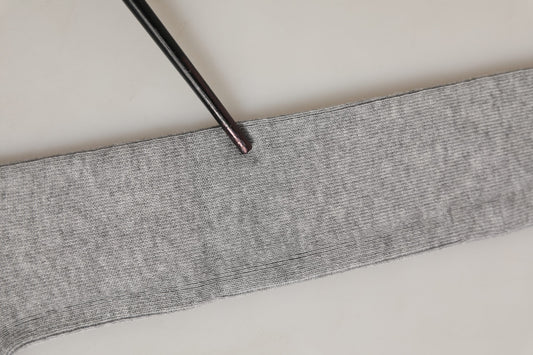 Men Gray Viscose Over The Calf Accessory Socks