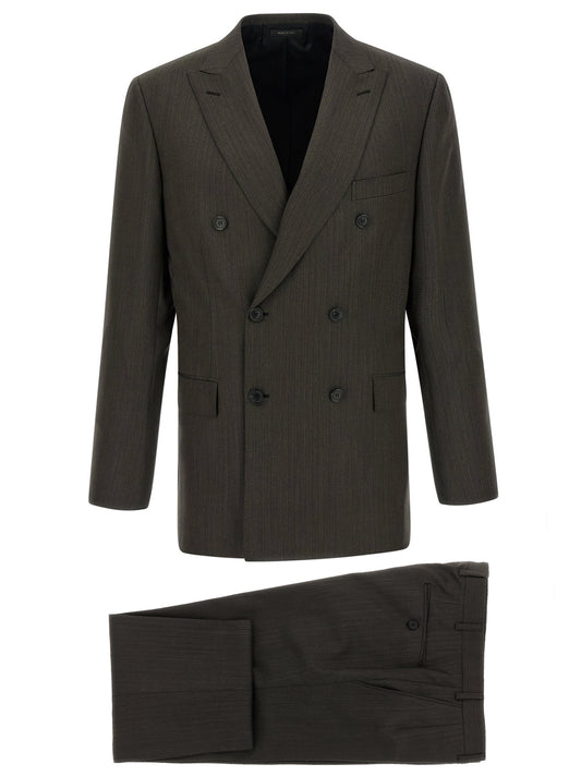 Brown Wool Two-Piece Suit