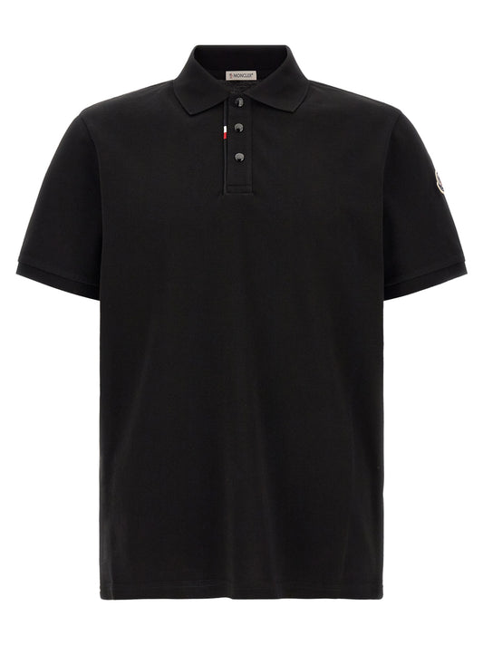 Black Cotton Polo Shirt