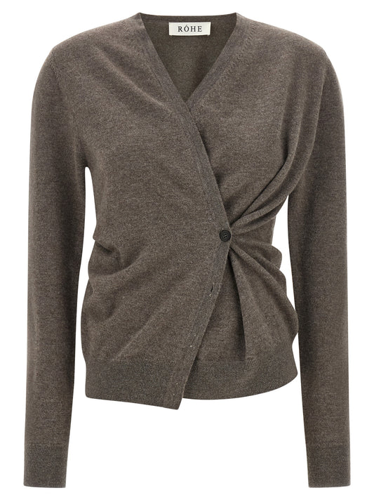 Brown Wool Cardigan