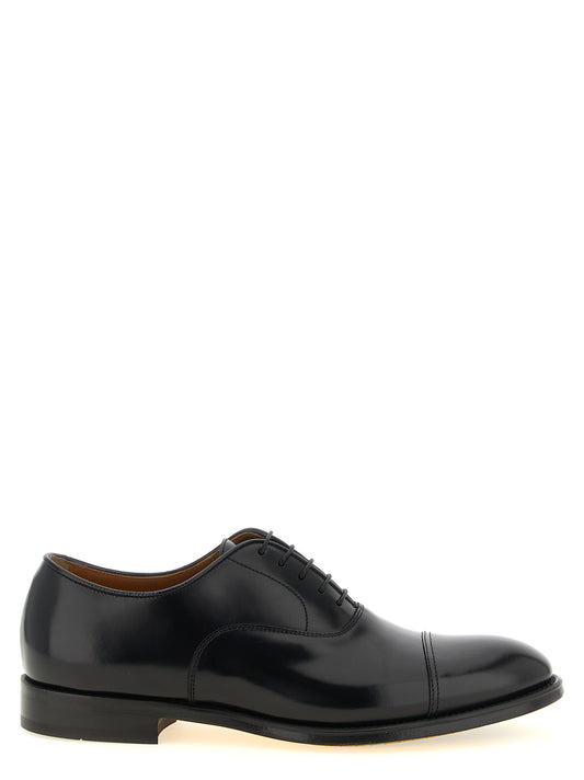 Black Leather Oxfords And Derbies