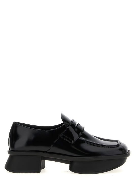 Black Calfskin Slip-On Loafers