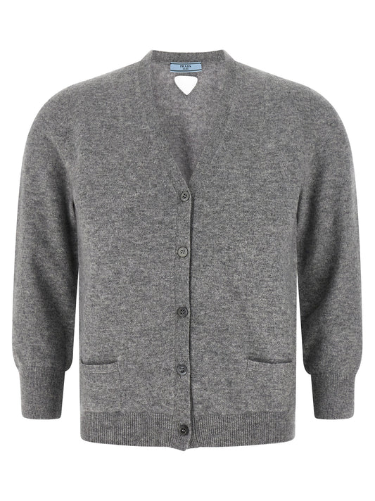 Gray Cashmere Cardigan