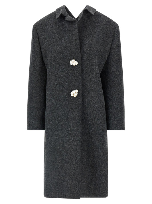 Gray Virgin Wool Coat