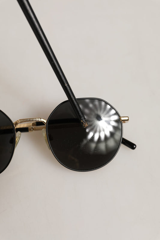 Gold Toned Metal Frame DG2286 Round Eyewear Sunglasses