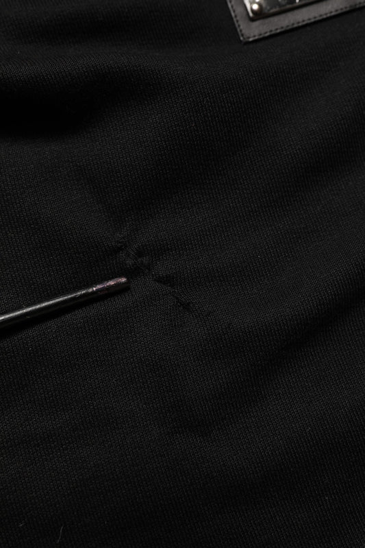 Black Cotton Logo Jogger Men Sweatpants Pants