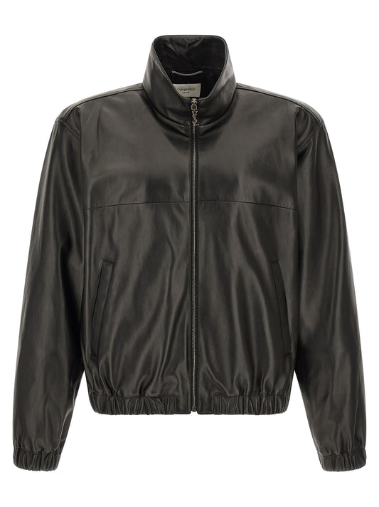 Black Lamb Leather Leather Jacket