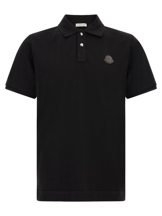 Black Leather Polo Shirt