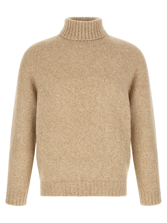 Beige Virgin Wool Cardigan